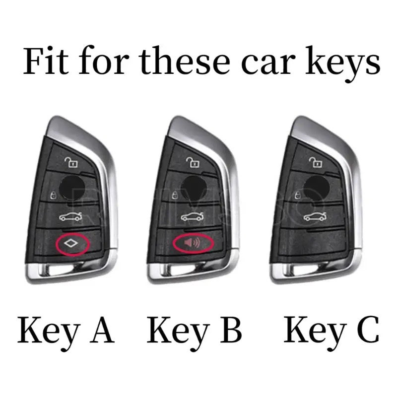 BMW Keycover / Sleutelcover / Carbon / BMW X1 X3 X5 X6 X7 X8, 1 3 5 & 6 Series / Sleutelhoesje - detail-shop